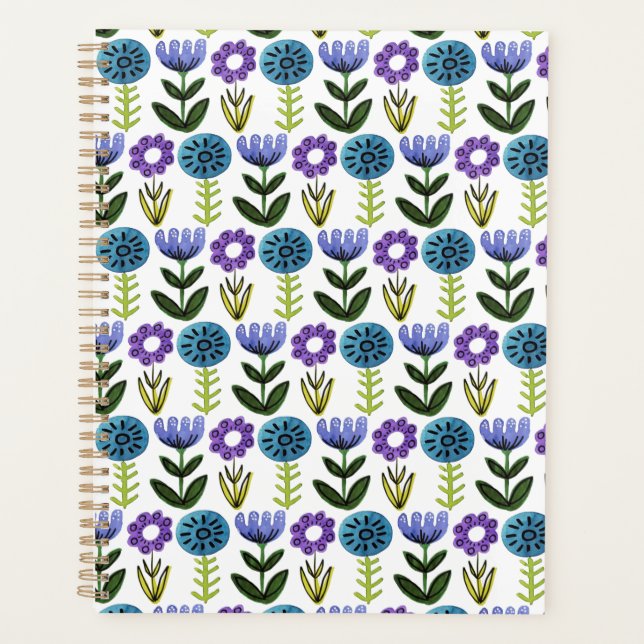Aquarellkunst Blume Druckplaner Planer (Vorderseite)