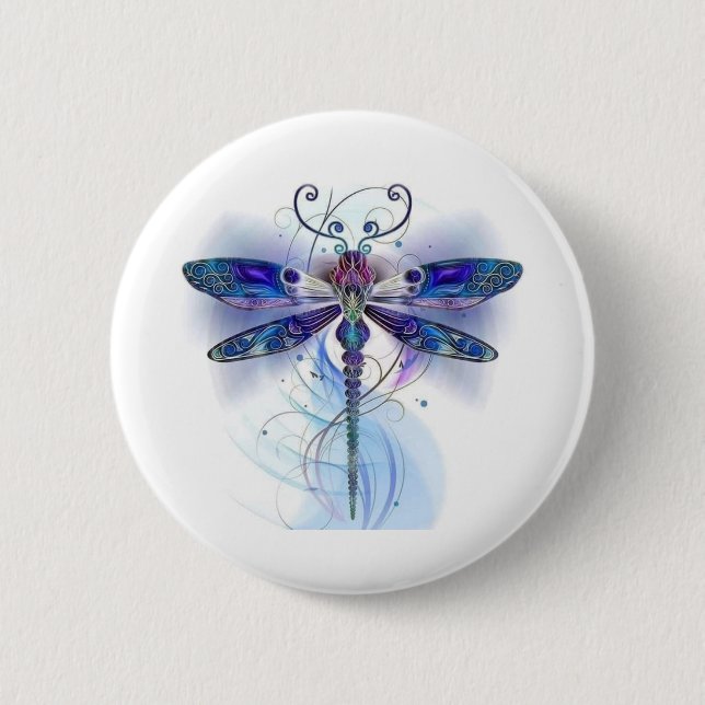Aquarellkunst Button (Vorderseite)