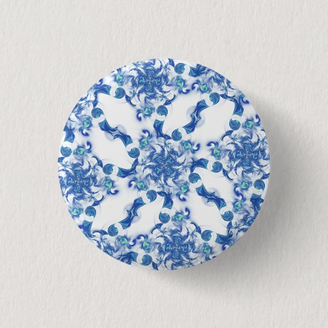 Aquarellkunst Button (Vorderseite)