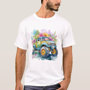 Aquarellkunst mit Schnellantrieb für den Cartoon T-Shirt