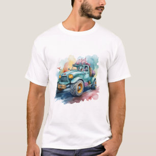 Aquarellkunst mit Schnellantrieb für den Cartoon T-Shirt