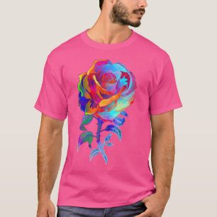 Aquarellkunst Rose - Garten Gärtner Botaniker Fl T-Shirt