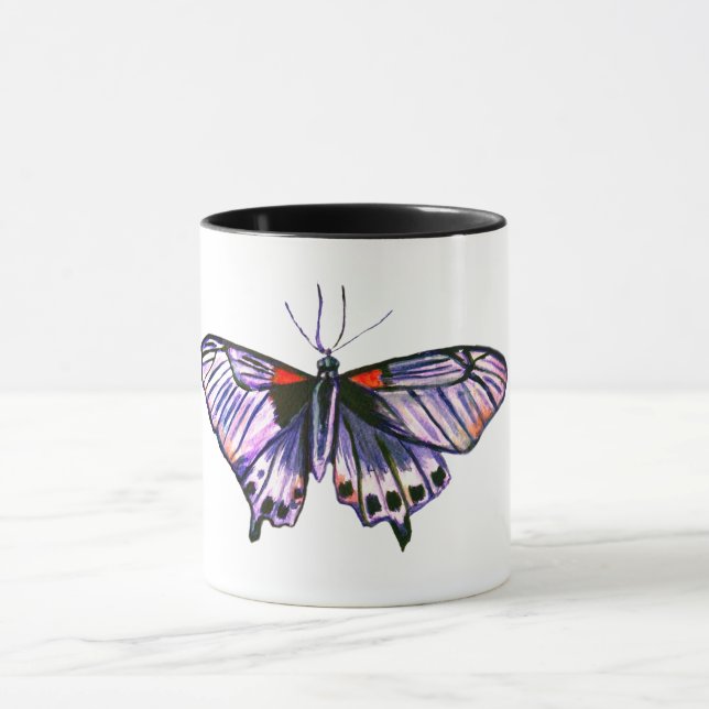 Aquarellkunst Tasse (Zentrum)