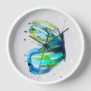 Aquarellkunst Uhr