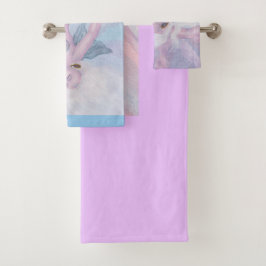 Aquarellkunst Venus-Göttin Liebe Spirituosendesign Badhandtuch Set