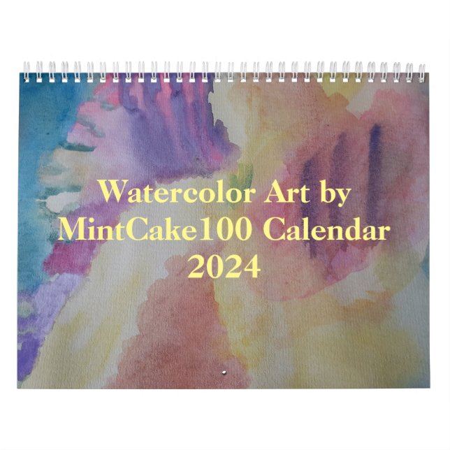 Aquarellkunst von MintCake100 Kalender 2024 (Titelbild)