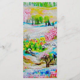 Aquarelllandschaft 2 Lesezeichen Menükarte