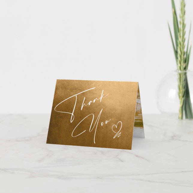 Aquarelllandschaft Danke Autumn Gold ID786 Karte (Vorderseite)