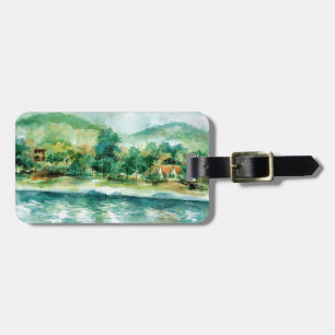 Aquarelllandschaft Gepäckanhänger