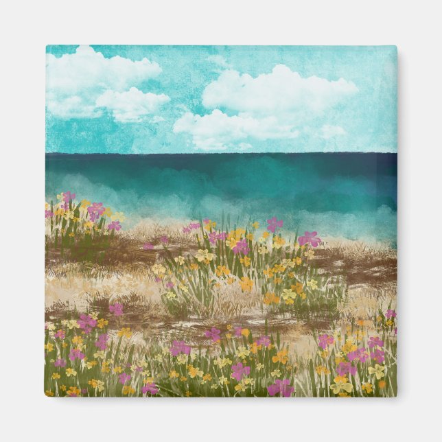 Aquarelllandschaft - Magnet am Meer (Vorne)