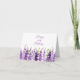 Aquarelllavender Border Birthday Card Karte