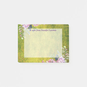 Aquarelllavender Floral Post-it Klebezettel