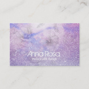 *~* Aquarelllavender Magenta Visitenkarte