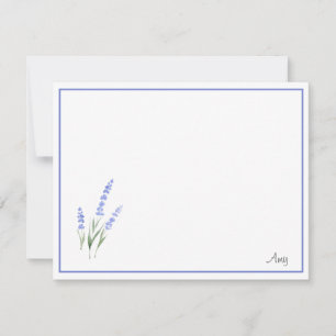 Aquarelllavender Mitteilungskarte