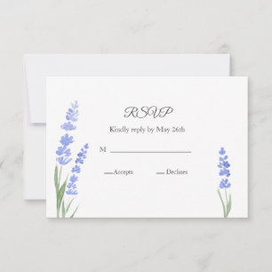 Aquarelllavender RSVP Karte