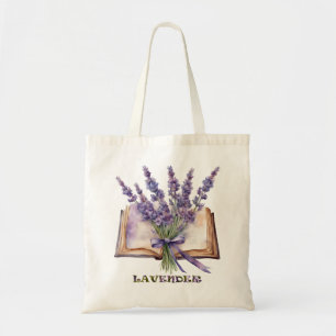 Aquarelllavender Tragetasche