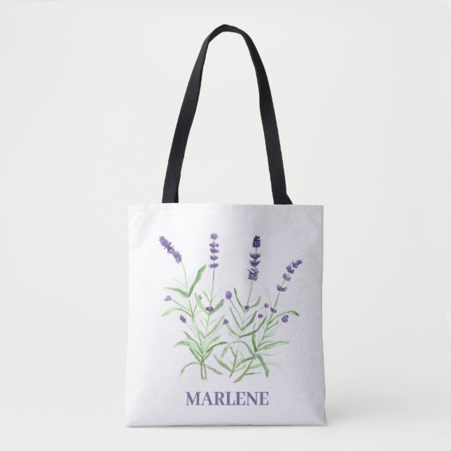 Aquarelllavener-Blume Lila (Vorderseite)