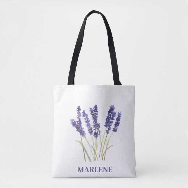 Aquarelllavener-Blume Lila (Vorderseite)