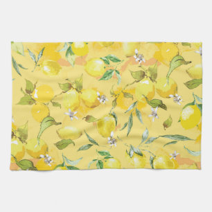 Aquarelllemon IV Geschirrtuch