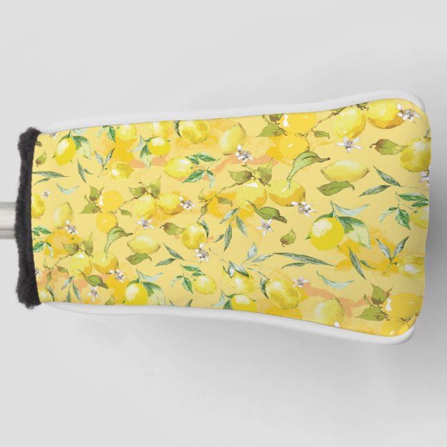 Aquarelllemon IV Golf Headcover (Vorderseite)