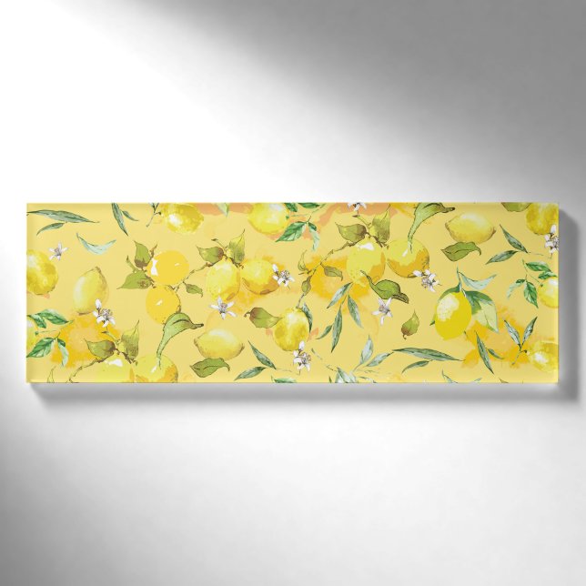 Aquarelllemon IV Namenschild (Vorderseite)