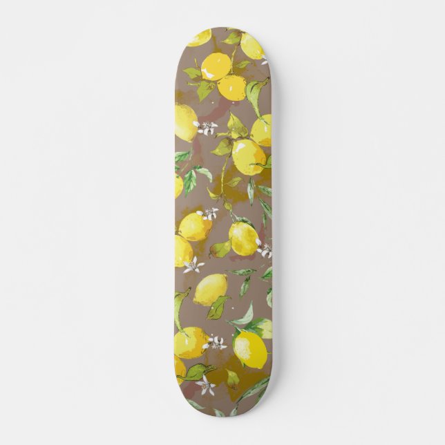 Aquarelllemon Skateboard (Vorne)