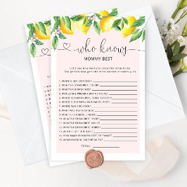 Aquarelllemons, die das beste Spiel von Mommy kenn