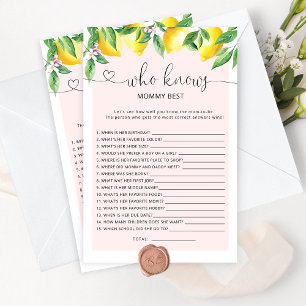 Aquarelllemons, die das beste Spiel von Mommy kenn