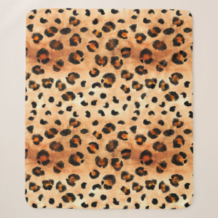 Aquarellleopard Print: Exotic Fur Textur Sherpadecke