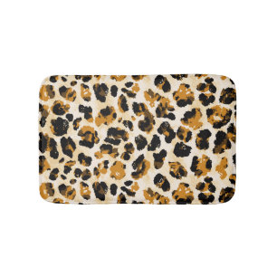 Aquarellleoparde, Farbverlauf von Krawatte und Far Badematte