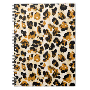 Aquarellleoparde, Farbverlauf von Krawatte und Far Notizblock