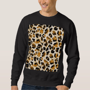 Aquarellleoparde, Farbverlauf von Krawatte und Far Sweatshirt