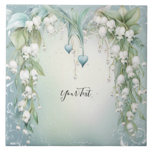 Aquarelllien der Keramik Tal Täler Fliese