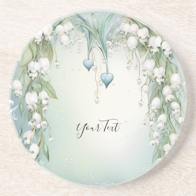 Aquarelllien im Tal Sandstone Untersetzer (Vorne)