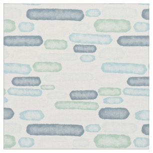 Aquarelllinien - Muster aus Abstraktem Meeresglas Stoff