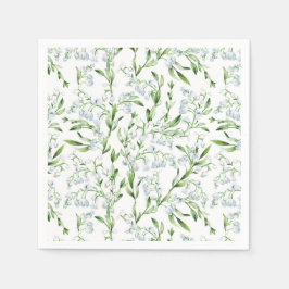 Aquarelllische Blume im Tal Serviette