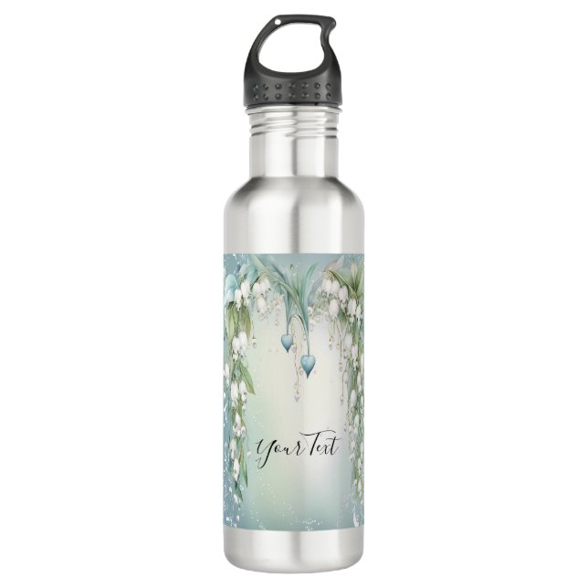 Aquarelllische Flasche im Tal Wasser Flasche Edelstahlflasche (Vorderseite)