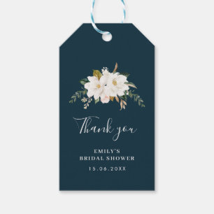 Aquarellmagnolia blühendes Brautparty Geschenkanhänger