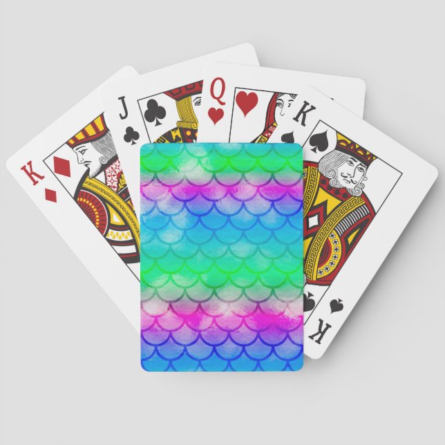 Aquarellmaid- Spielkarten (Rückseite)