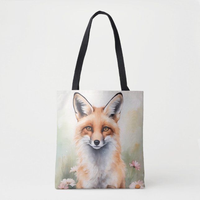 Aquarellmaler Fox mit dunklen Blume (Vorderseite)
