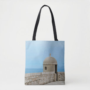 Aquarellmalerei an der Stadtmauer von Dubrovnik