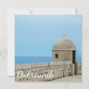 Aquarellmalerei an der Stadtmauer von Dubrovnik