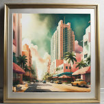 Aquarellmalerei Art Deco Miami Poster<br><div class="desc">Aquarellmalerei von Art Deco Miami Das Seitenverhältnis ist 1:1. Es wurde als 20"x20" 16"x16" 12"x12" gedruckt</div>