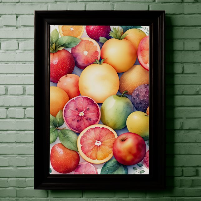 Aquarellmalerei auf Assorted Fruit II Poster (Von Creator hochgeladen)