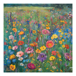 Aquarellmalerei auf Wildblume Fotodruck