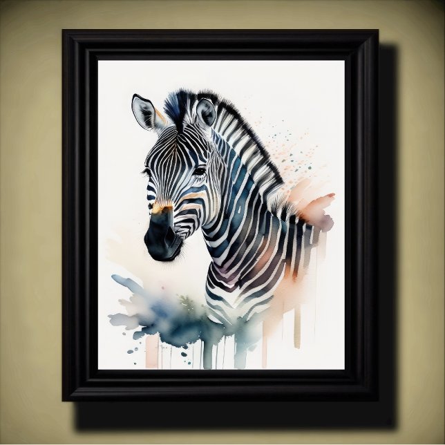 Aquarellmalerei auf Zebra 5:4 Poster (Von Creator hochgeladen)