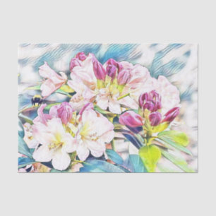 Aquarellmalerei Blume Seidenpapier