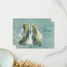 Aquarellmalerei Dankeskarte