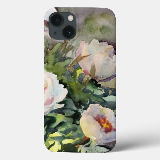 Aquarellmalerei der schönen Blume Case-Mate iPhone Hülle (Rückseite)