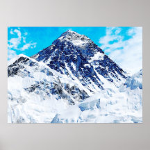 Aquarellmalerei des Mount Everest